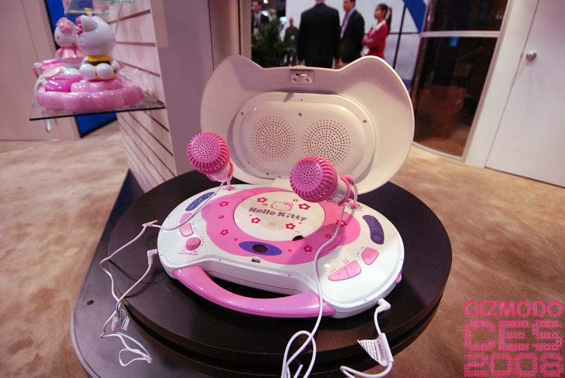 Illustration for article titled Hello Kitty Gallery and CES 2008 Booth Tour
